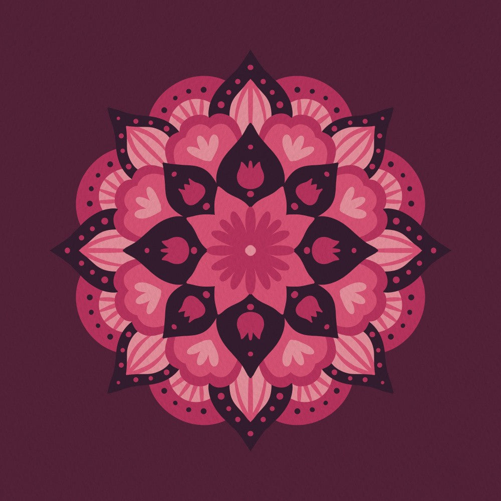 Mandala - bold magenta