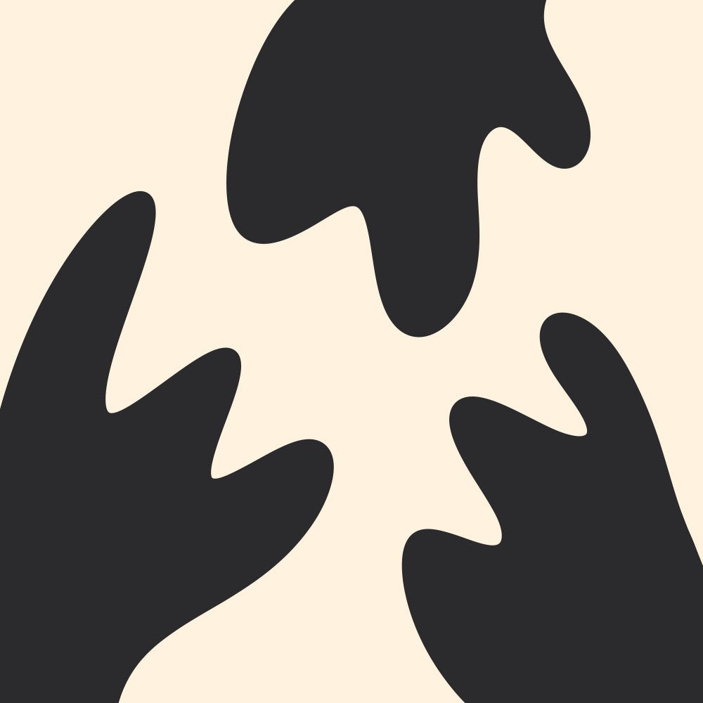 Abstract Blobs Monochrome