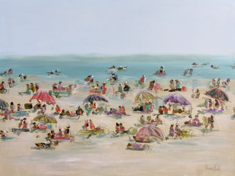 Impressionist Beach Scene