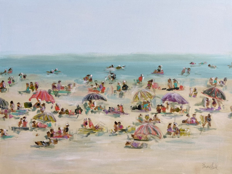 Impressionist Beach Scene