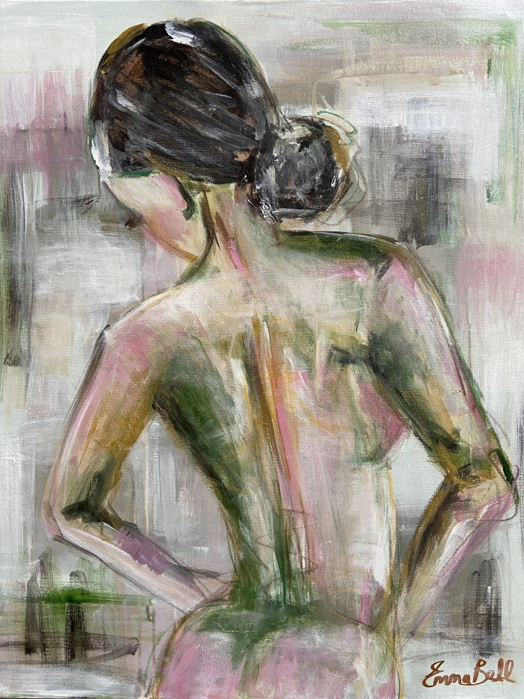 A Woman Portrait from Behind