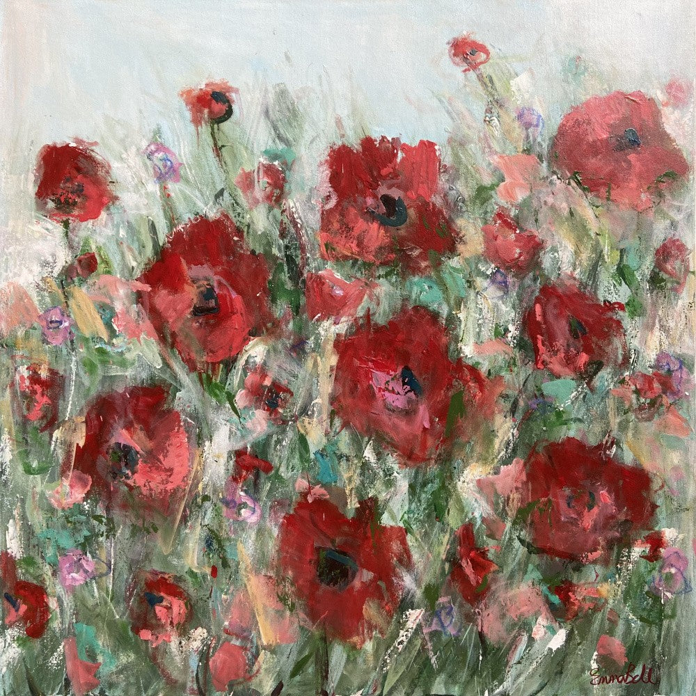 Vivid Red Poppies