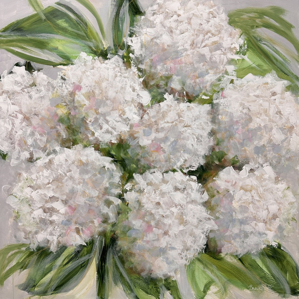 Zartes Bouquet Weißer Hortensien