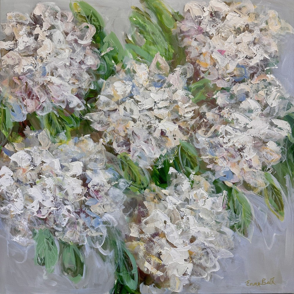 White Hydrangea Bloom
