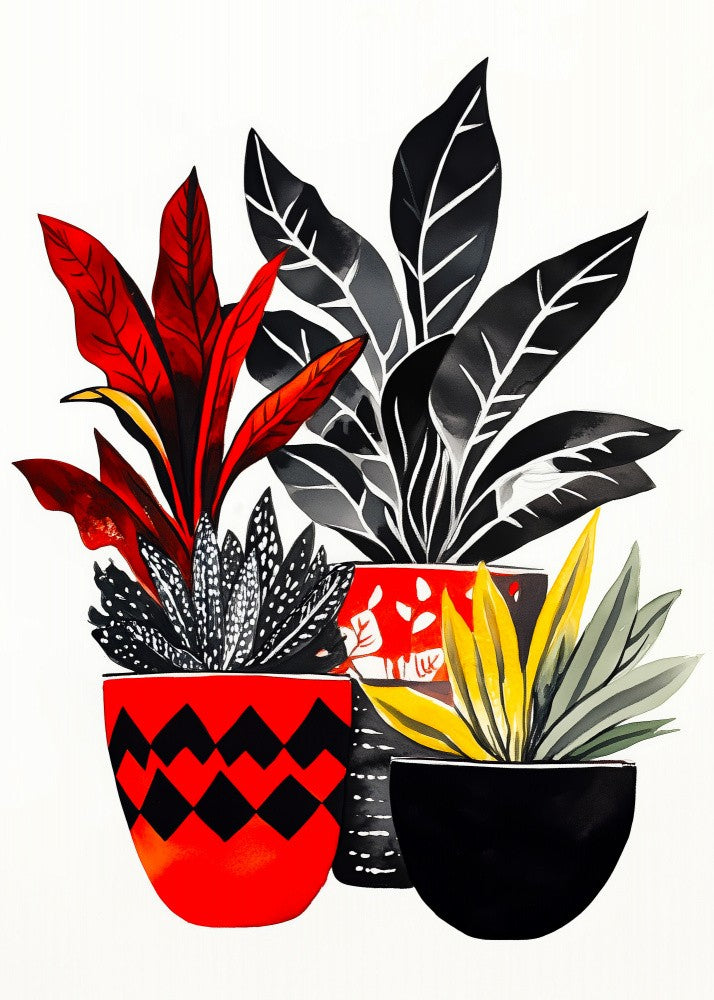 Potted Florals Flowers Evergreen