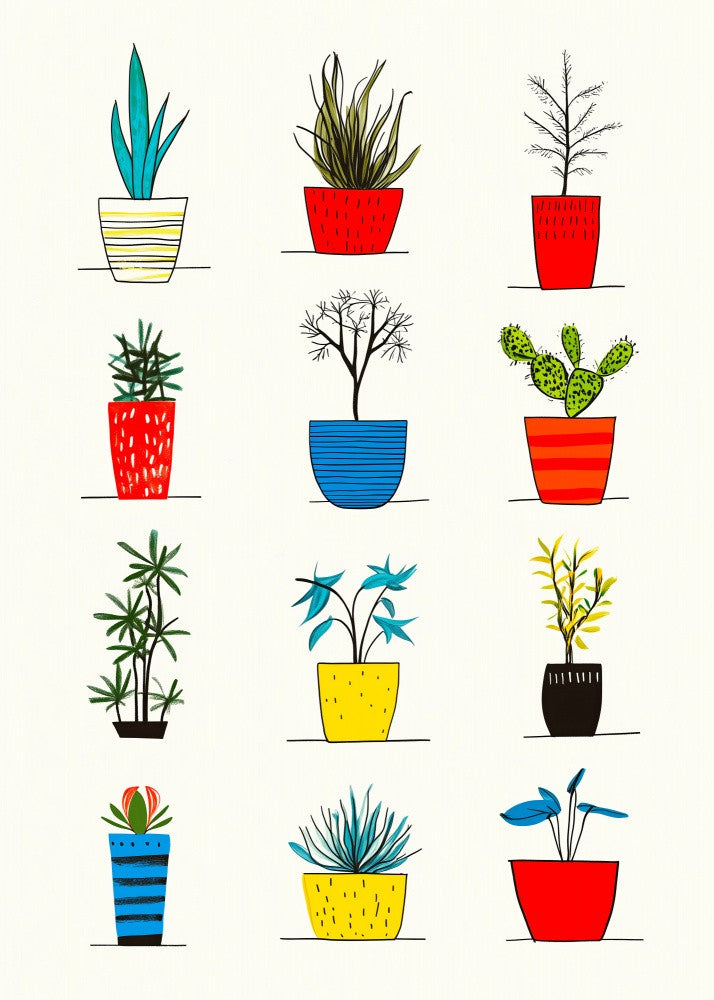 Potted Florals Flowers Evergreen