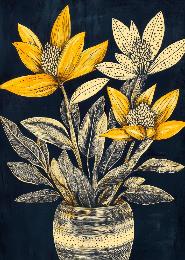 Potted Florals Flowers Evergreen