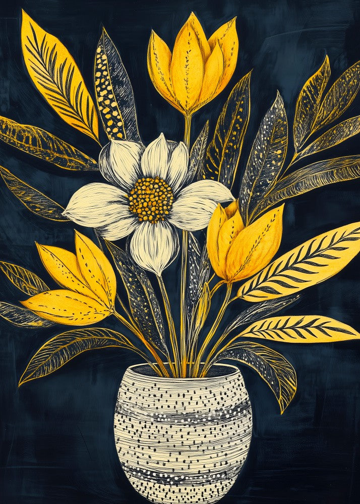 Potted Florals Flowers Evergreen