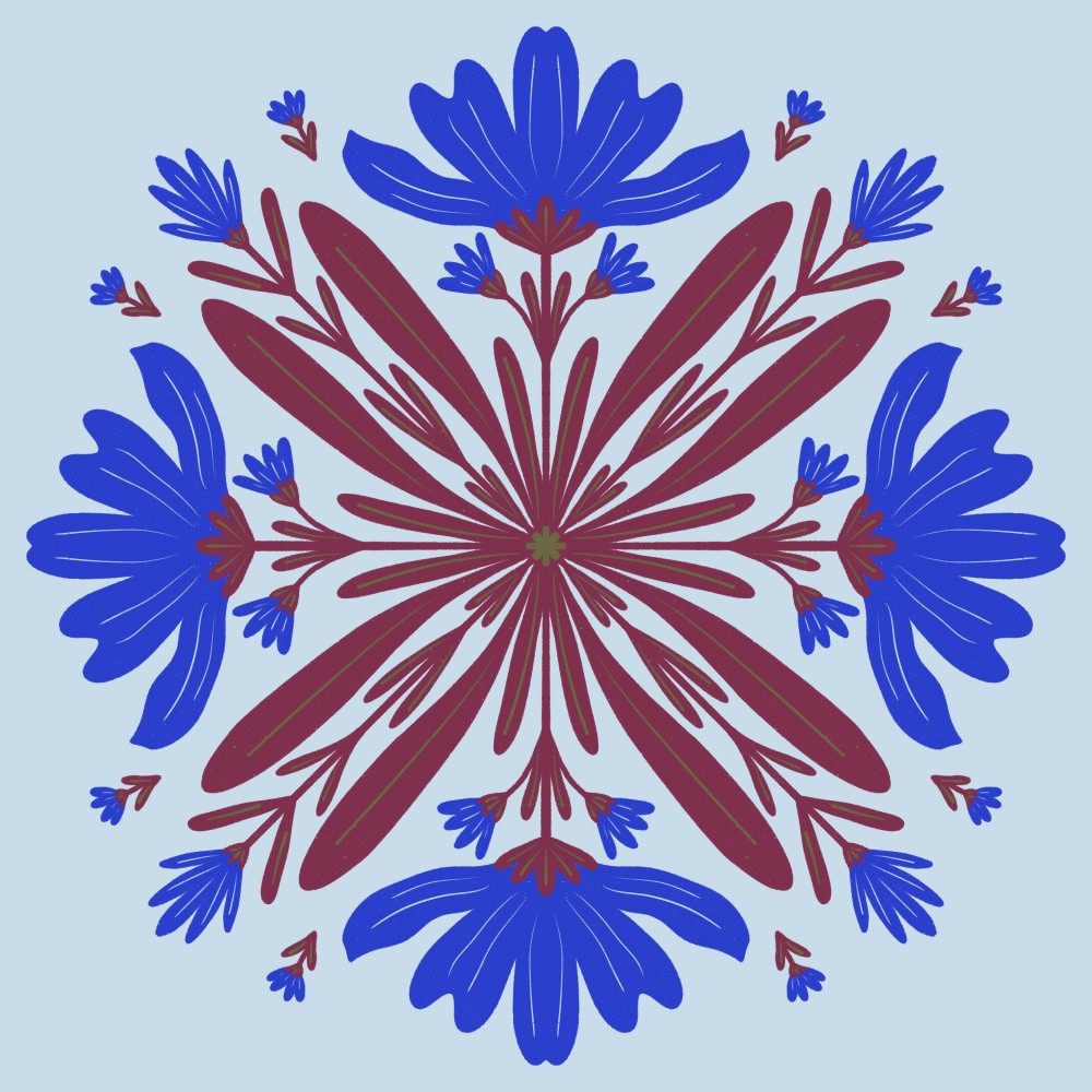 Moody Flower Mandala