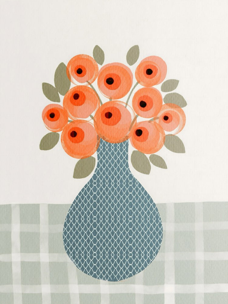 Vibrant Blooms Vase