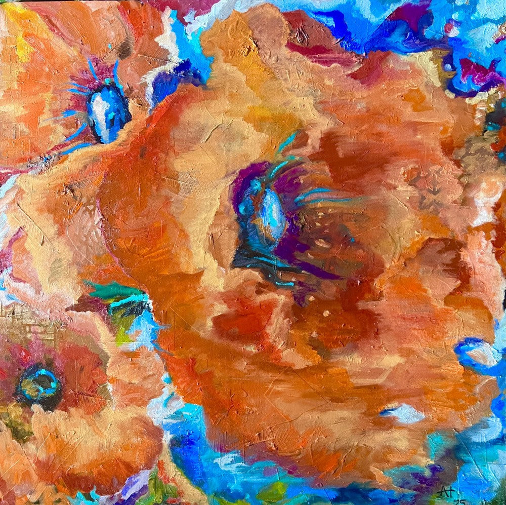 Bold Orange And Blue Hues