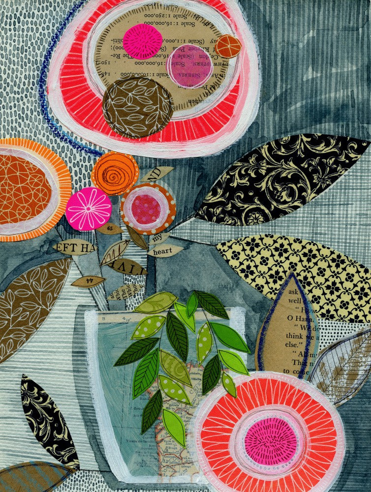 Collage-Blüte