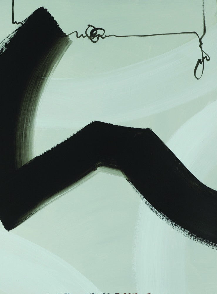 Kräftige schwarze Pinselstriche
