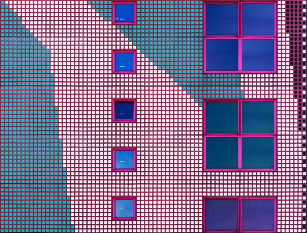Cheerful tiles facade