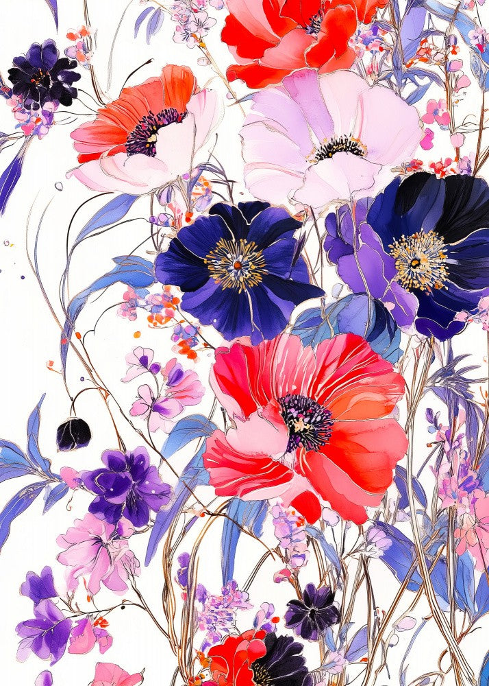 Vibrant Floral Artwork