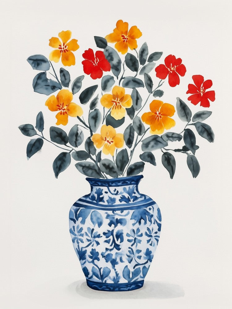 Lebendige Blumenvase