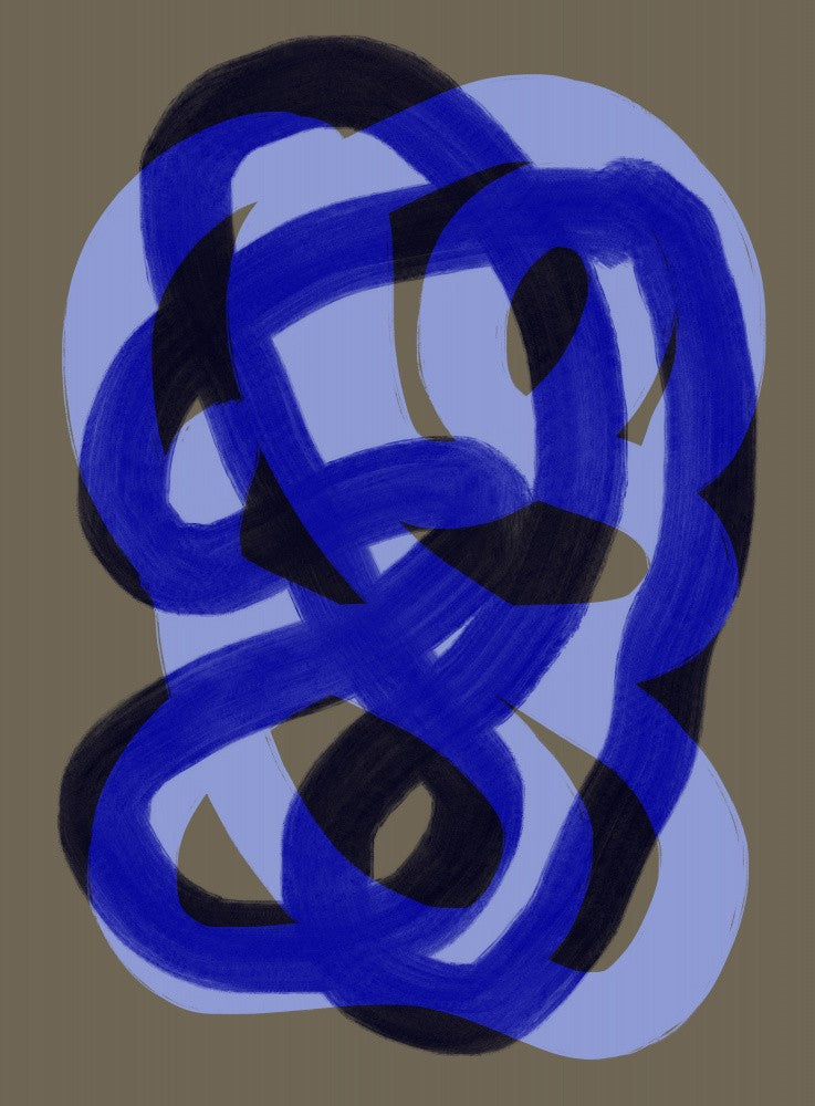 Blue Entwined Paths