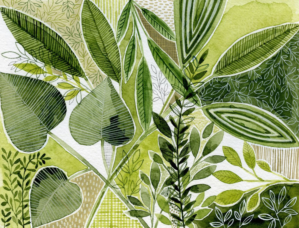 Layered Botanical Watercolour