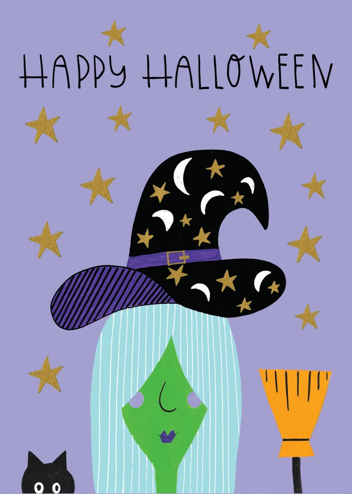 Farbenfrohes Halloween-Kunstwerk