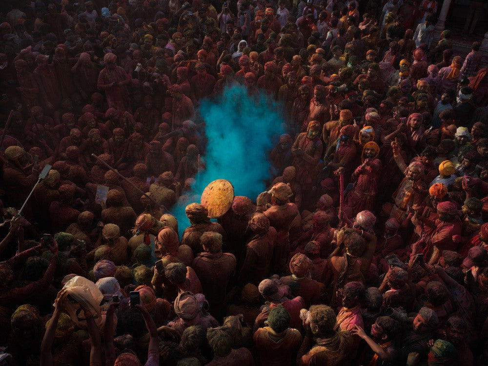 Blue In the crowd