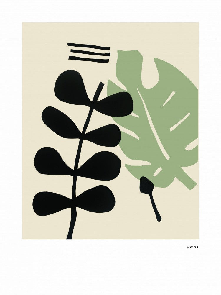 Abstract Botanical Shapes