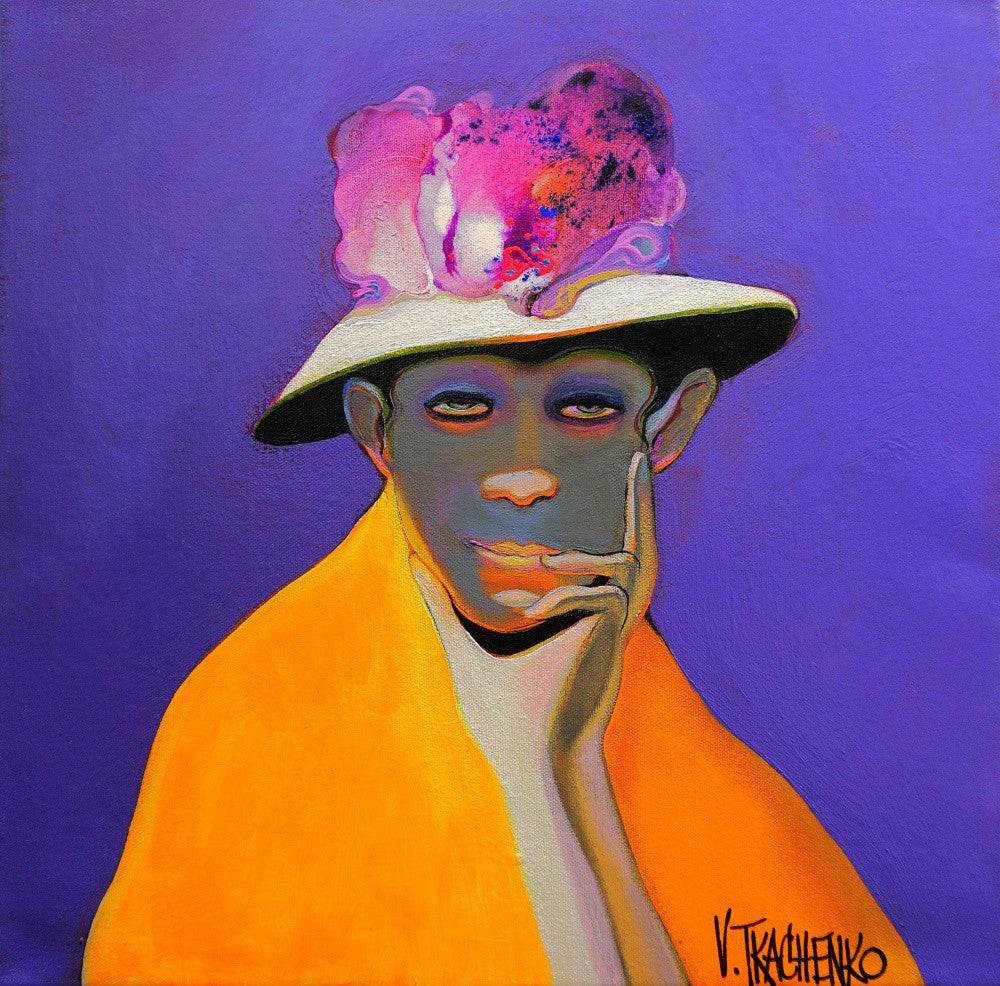 Figure in a Colorful Hat