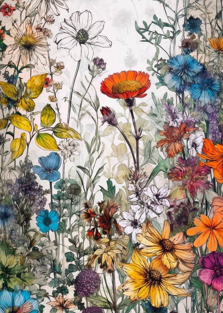 Wildflower Meadow Evergreen Flowers