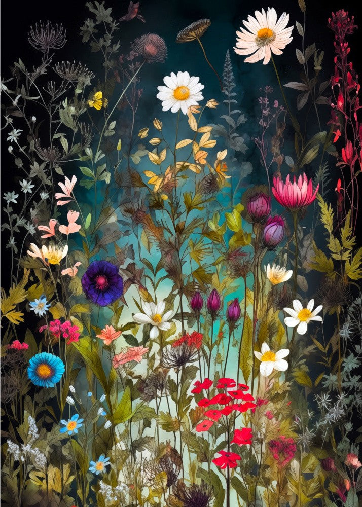 Wildblumenwiese Immergrüne Blumen 92