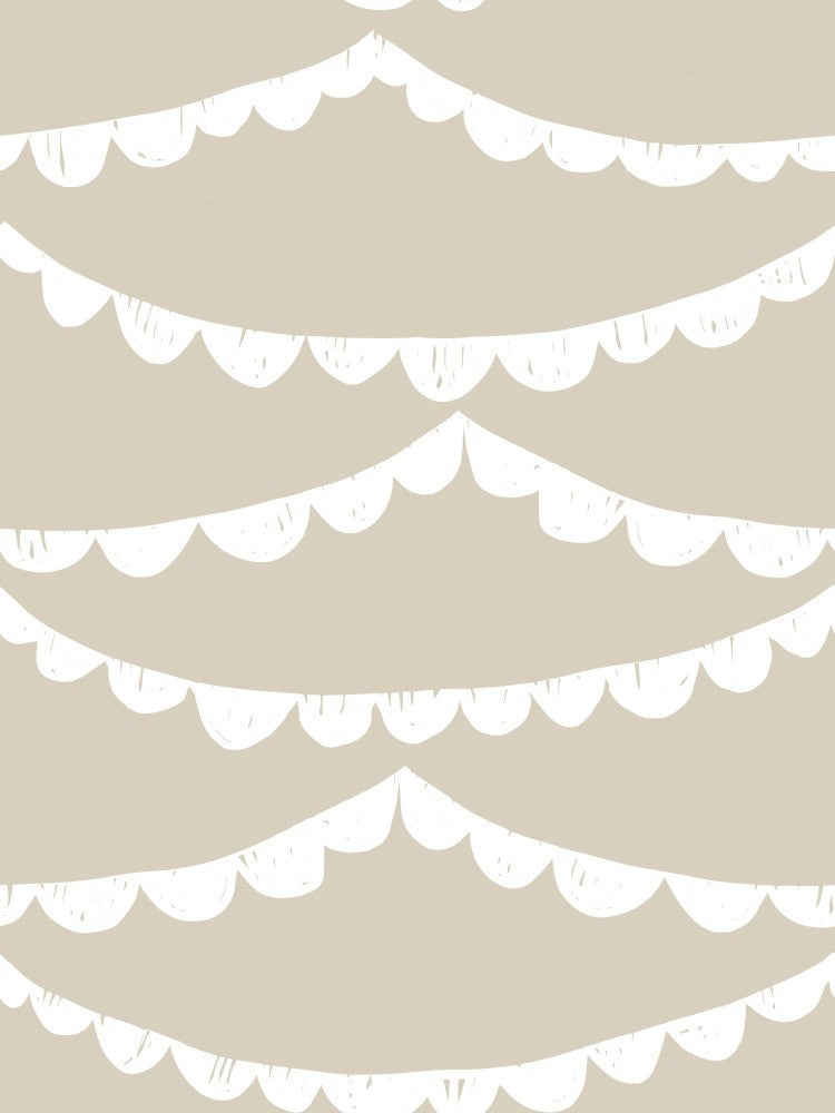 Girlande Beige Mischmuster