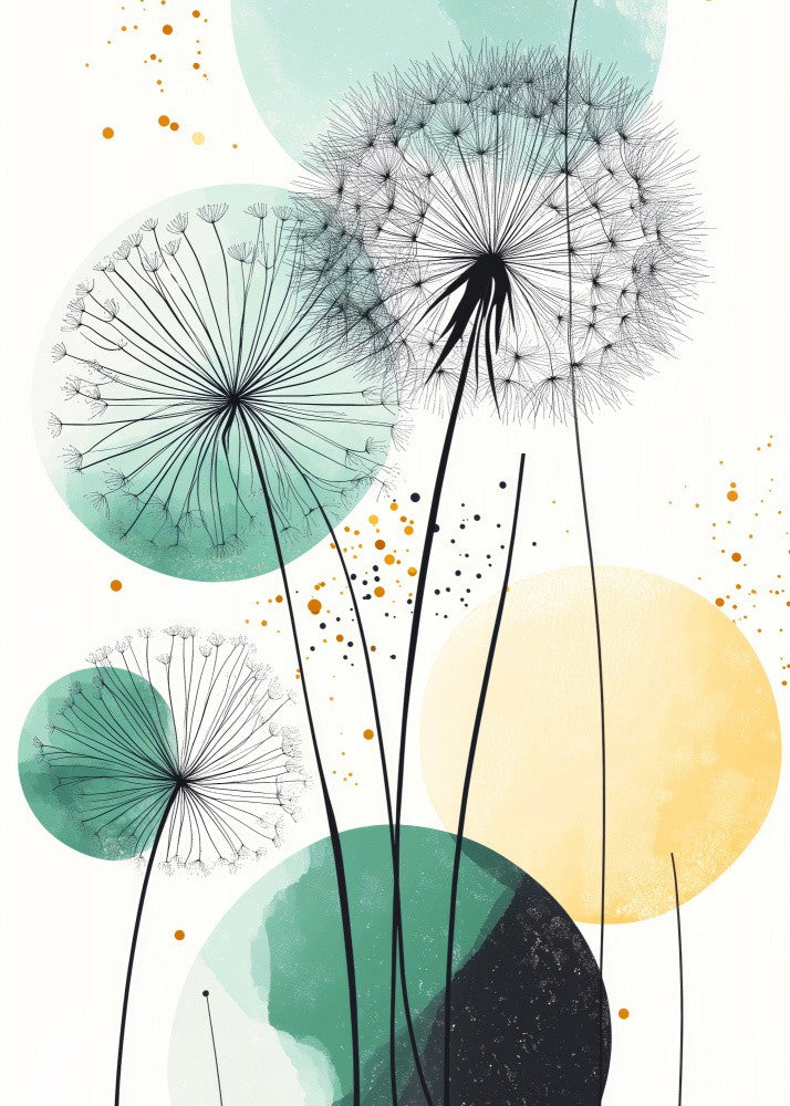 Immergrüne Grafische Blumen