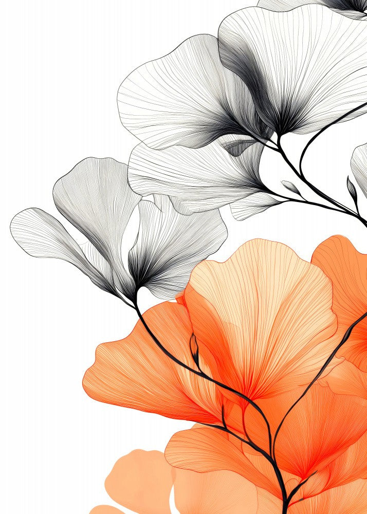 Immergrüne Grafische Blumen