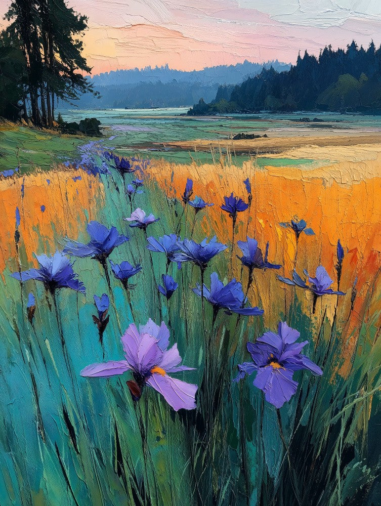 Fleurs sauvages éclatantes