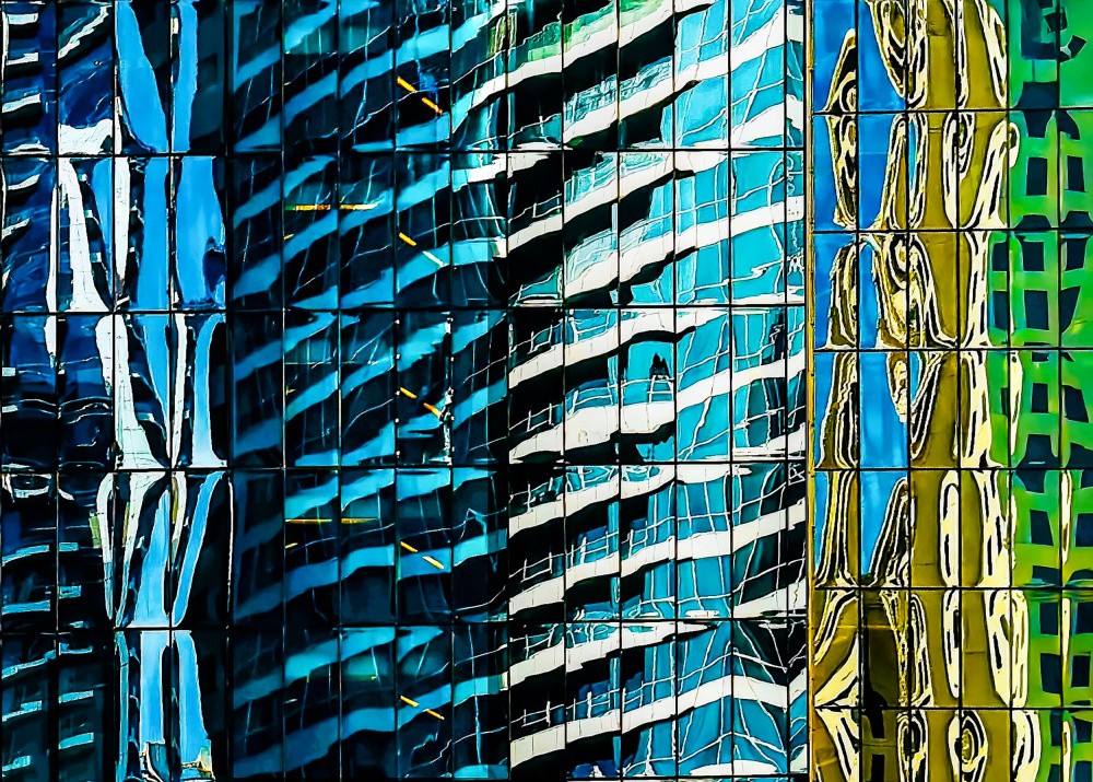 Reflections in glass - Abu Dhabi