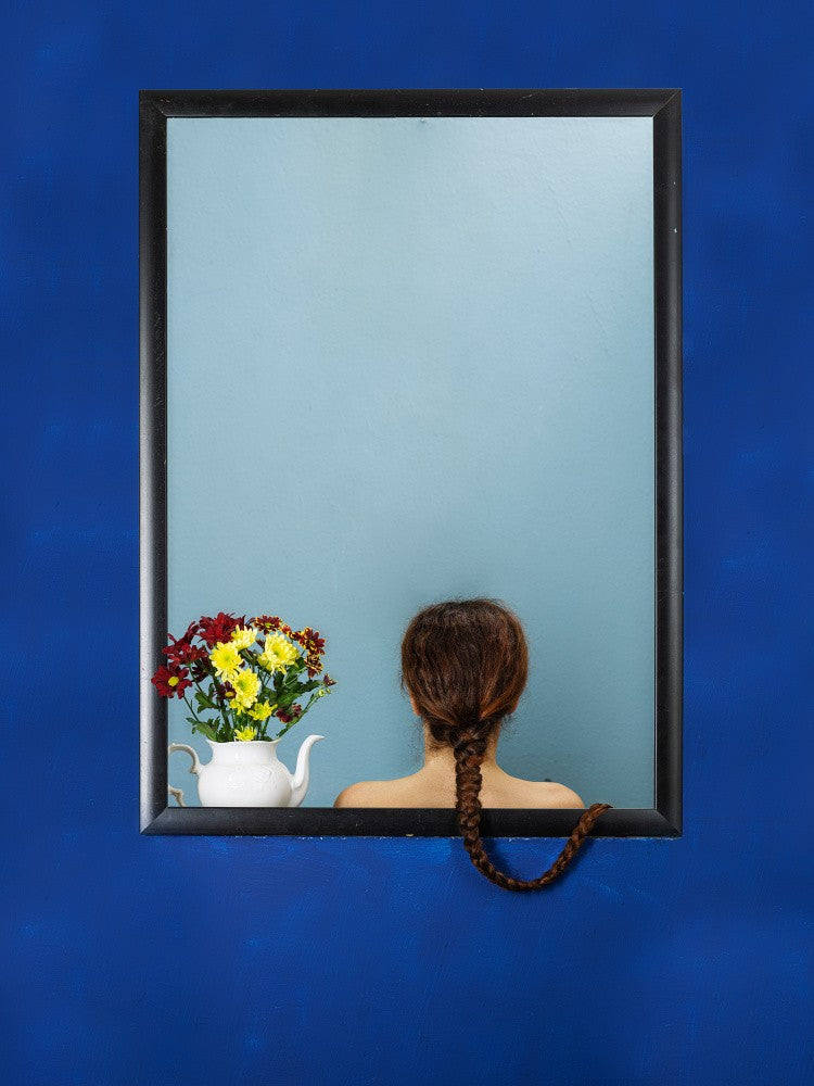 woman with plait of hair