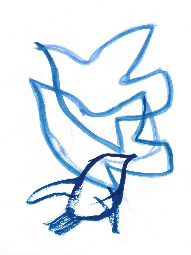 Blue Birds Sketch