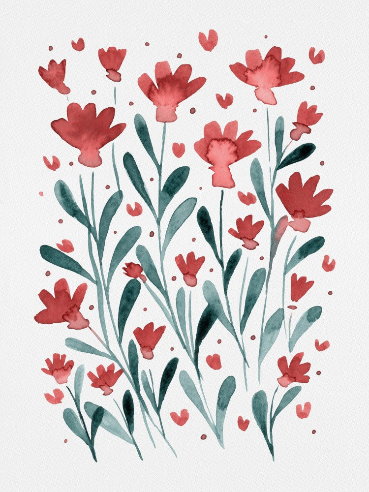 Vibrant Array of Red Flowers