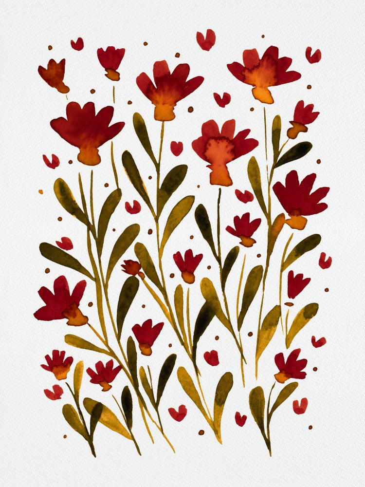 Elegant of Crimson Blossom