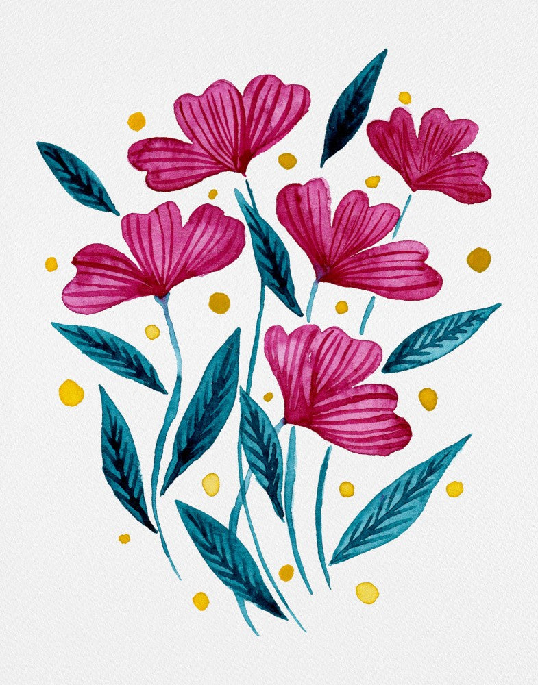Vivid Magenta Flowers