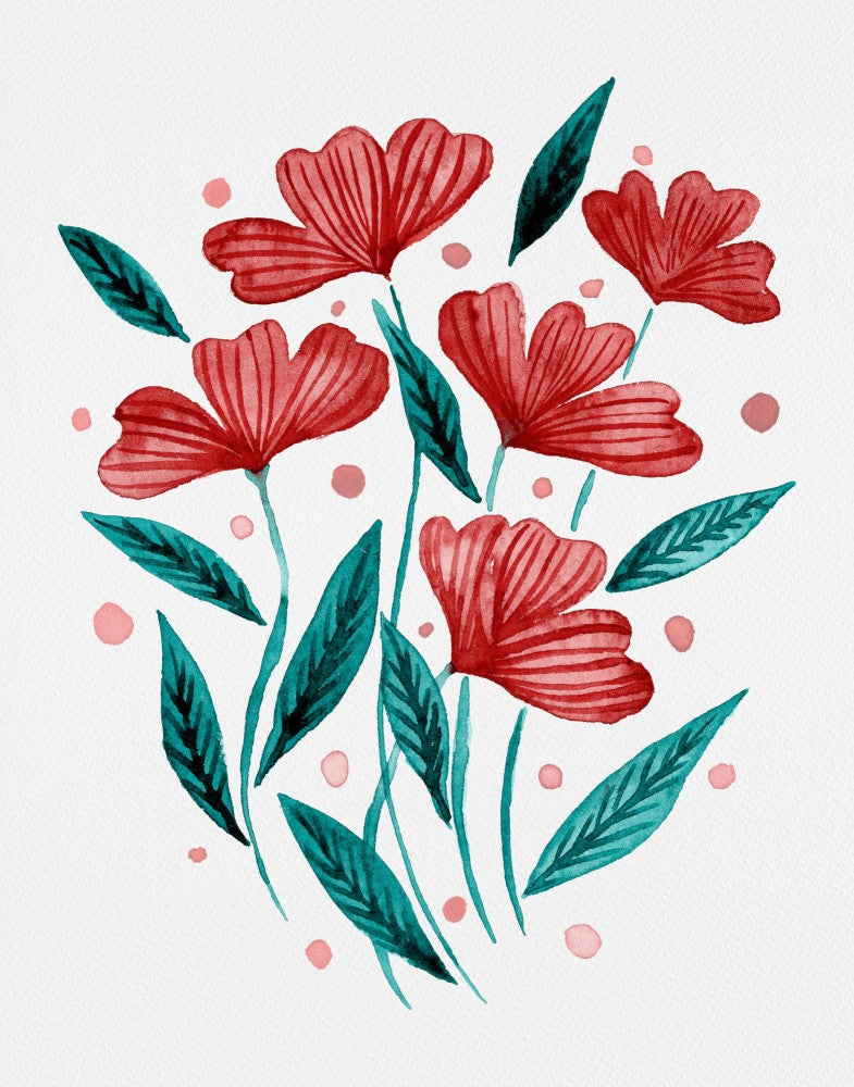 Elegant Red Blossoms