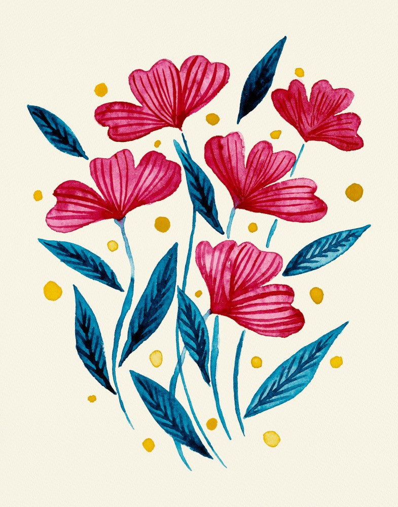 Elegance of Red Flowers