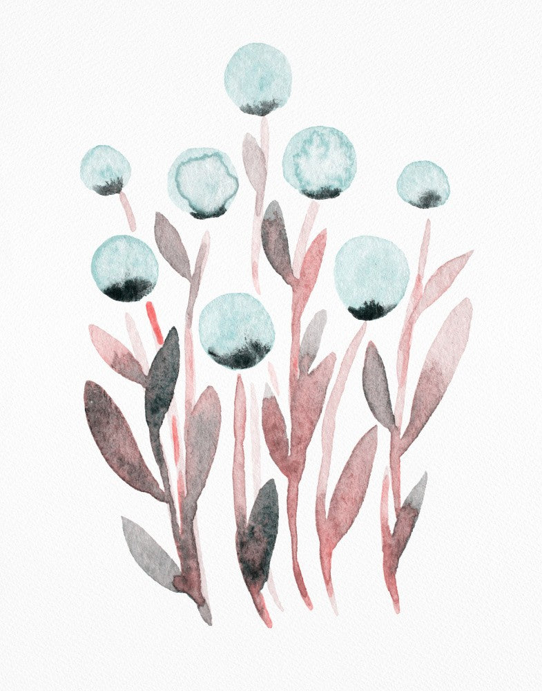 Elegant Blue Blossoms