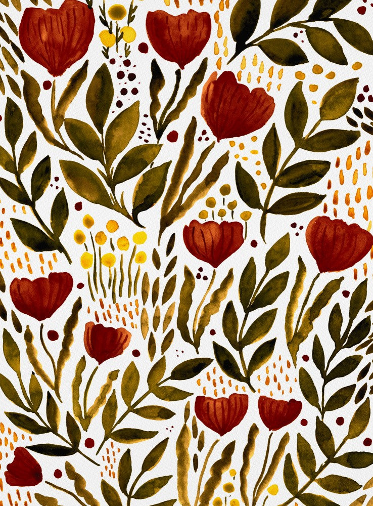 Vivid Red and Yellow Flowers