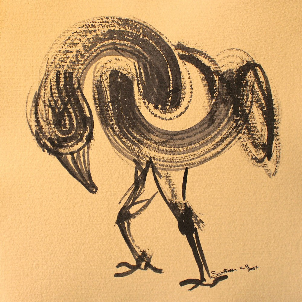 Swirling Ostrich