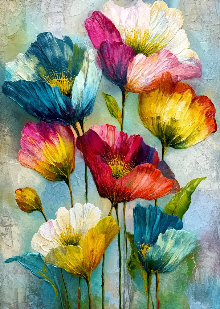 Evergreen Green Painterly Florals 23
