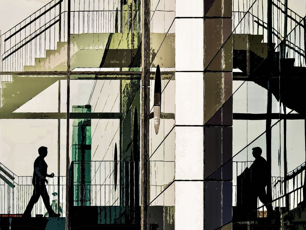 Reflections in glass - Michelin Nord, Belgium