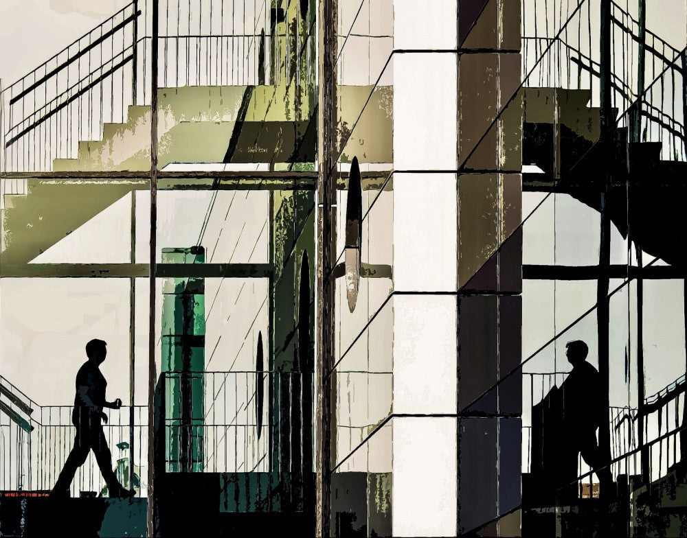 Reflections in glass - Michelin Nord, Belgium