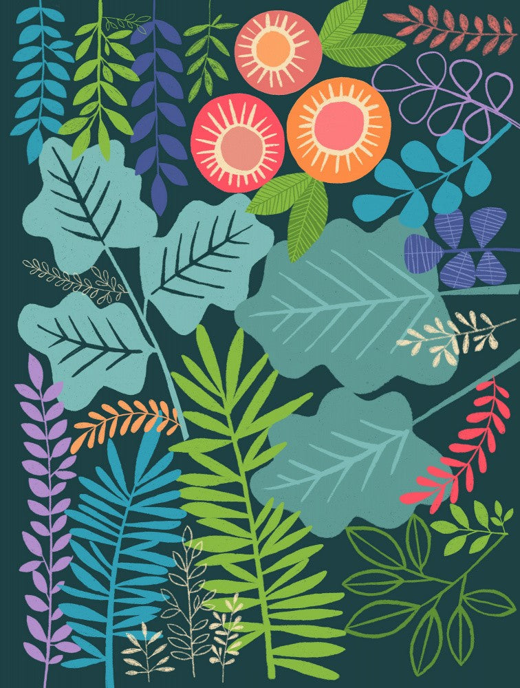 Modern Botanical Multi Colour
