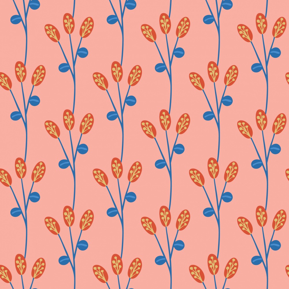 Clover Pattern Orange