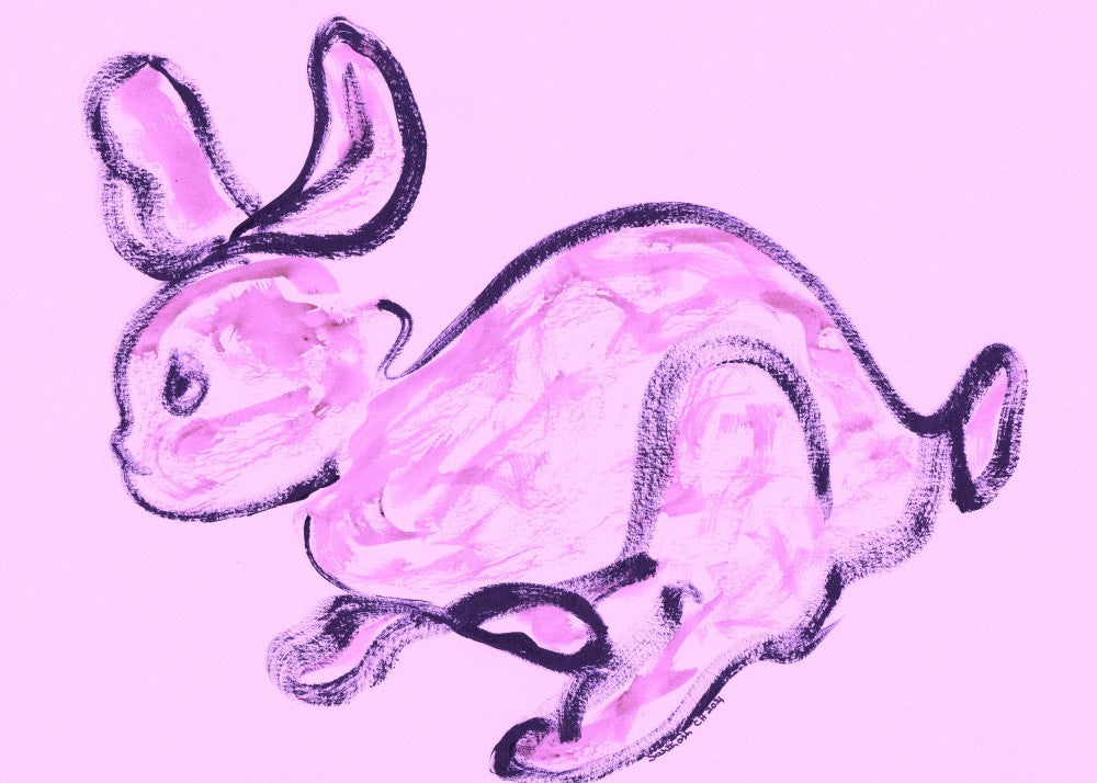 Pink Bunny Whimsy