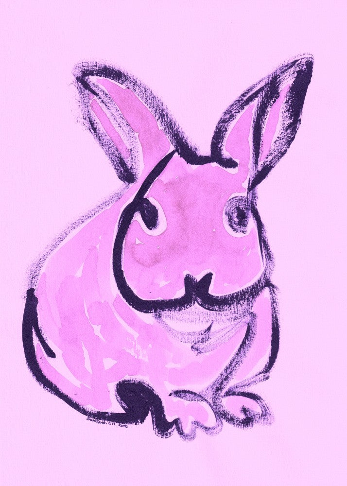 Pink Bunny Whimsy